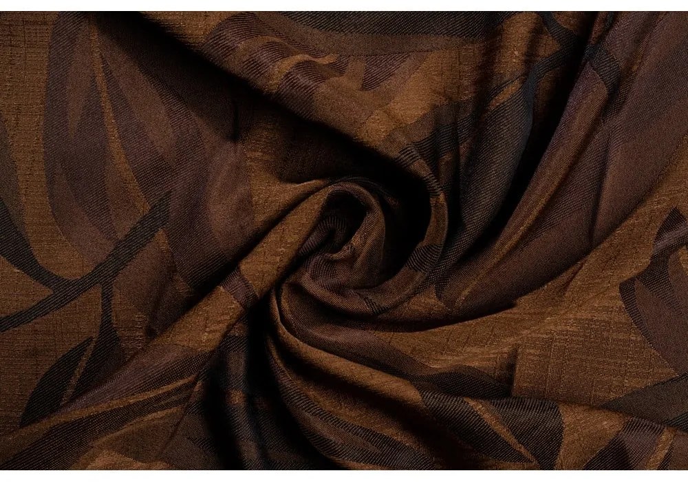 Sötétbarna függöny 210x245 cm Nydia – Mendola Fabrics
