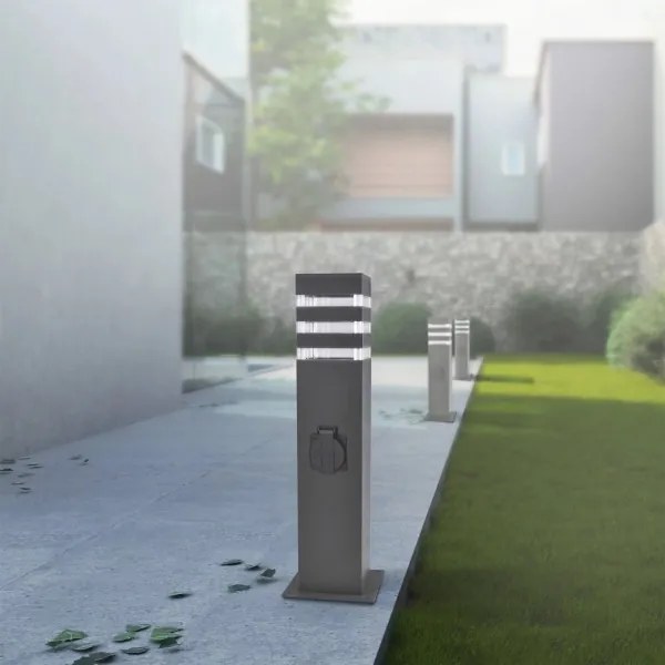 Kültéri lámpa aljzattal TEKSAS 1xE27/20W/230V 44 cm IP44 antracit