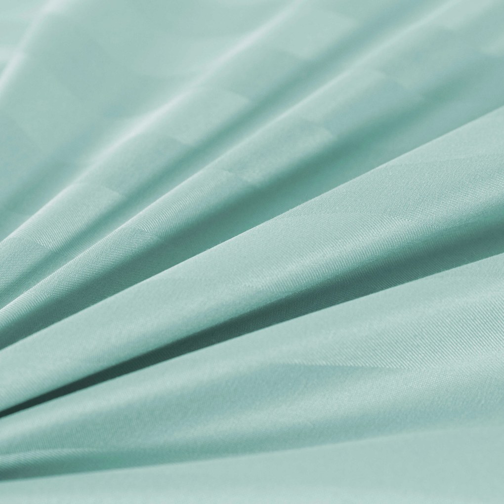 JASMINE mikroszálas szállodai ágyneműhuzat, mentol – 2 cm-es csíkos, szállodai zsebes Ágyneműhuzat mérete: 70 x 90 cm | 140 x 200 cm