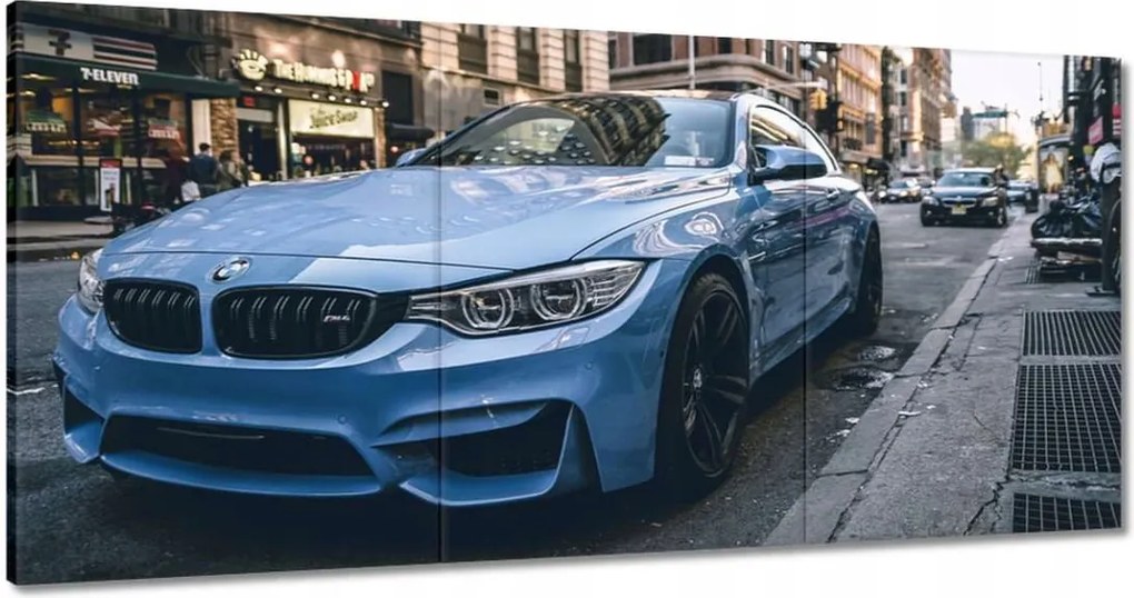 Vászonkép 60x30 Bmw Kék