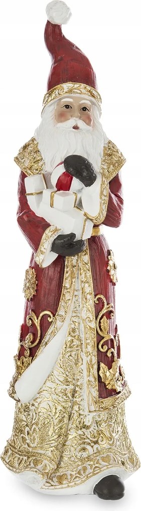 Mikulás csillag karácsonyi figura piros-arany 30cm 159480 Art-pol