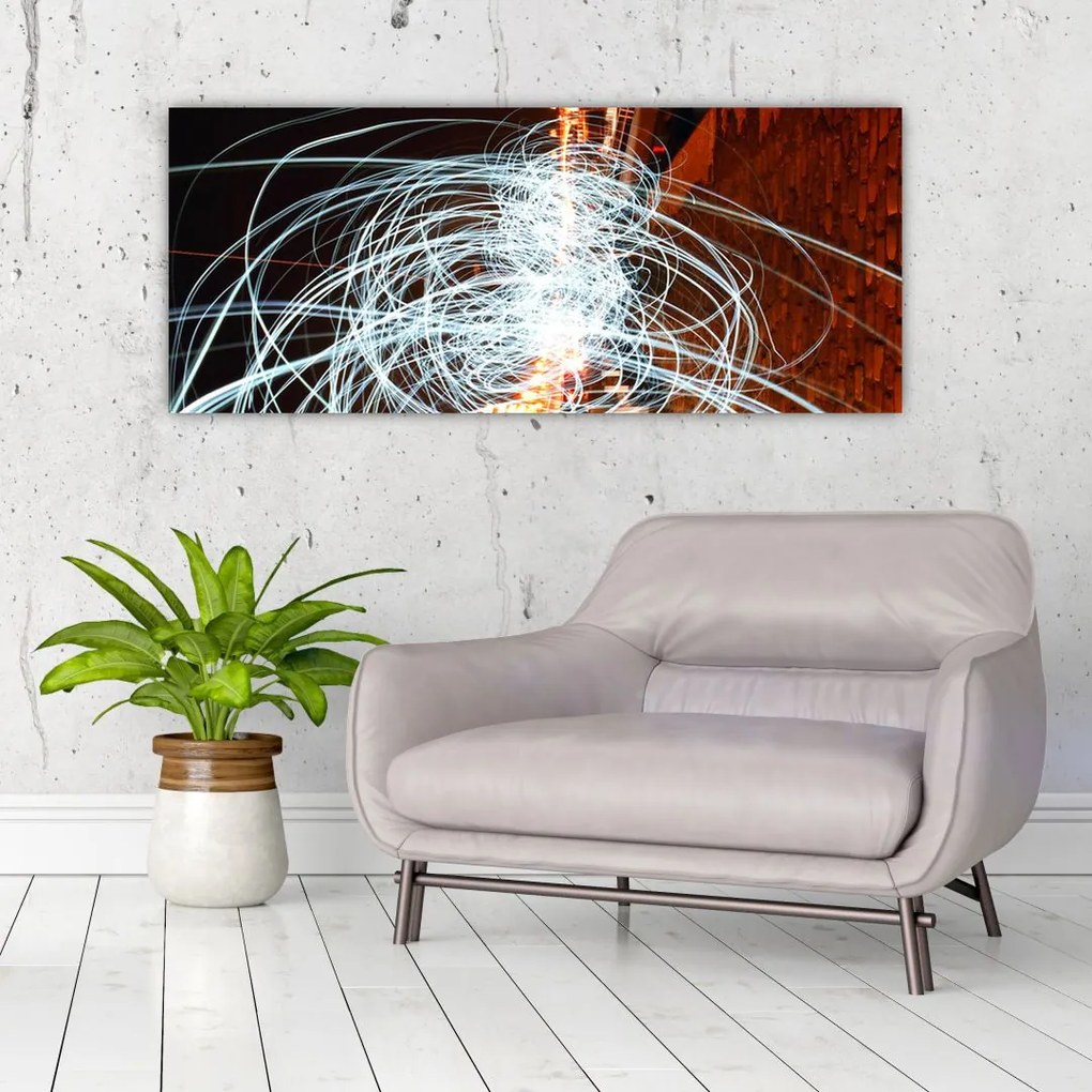 A fényhullámok képe (120x50 cm)