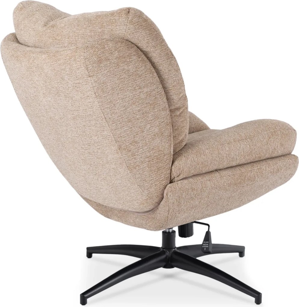 Forgó pihenőfotel lábtartóval bézs, FREMONT