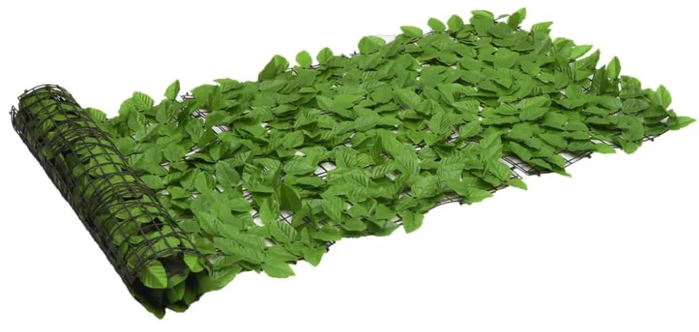 zöld leveles erkélyparaván 200 x 75 cm