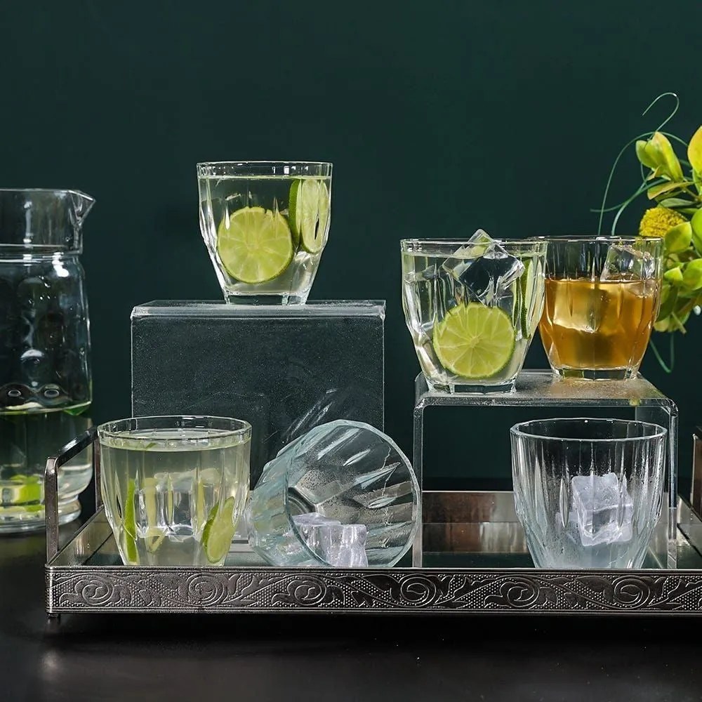 6 darabos 275 ml üvegpohár készlet