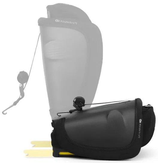 KINDERKRAFT - FIX2GO i-Size autósülés 76-150 cm, fekete