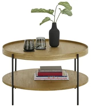 FURNI tölgy dohányzóasztal