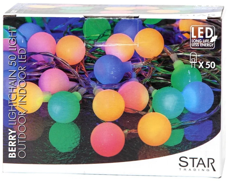 Partylights Berry színes fényfüzér, hosszúság 7,35 m - Star Trading
