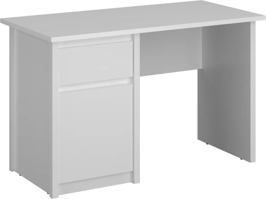 Számítógépasztal 1D1S/120, fehér, ERODIN