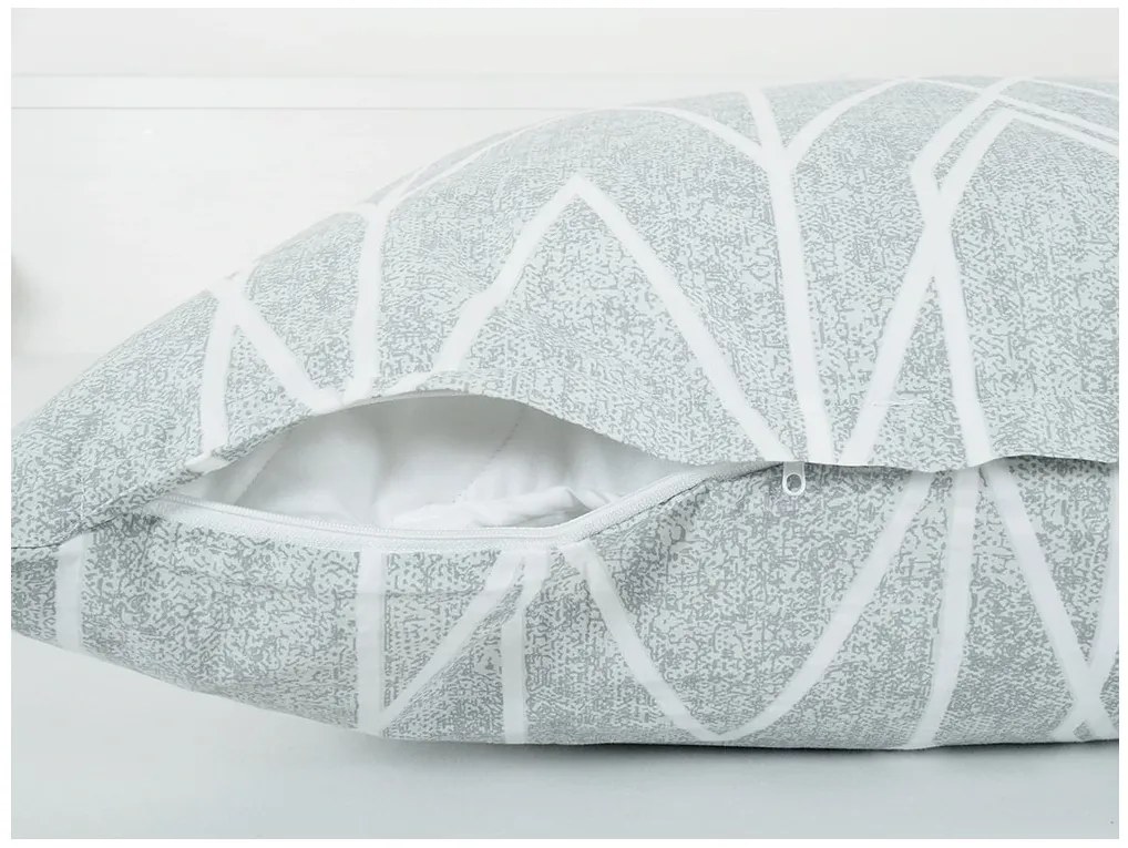 Renforcé pamut szatén krepp ágyneműhuzat SZÜRKE CSÍKOK sötétszürke Ágyneműhuzat mérete: 70 x 90 cm | 140 x 200 cm