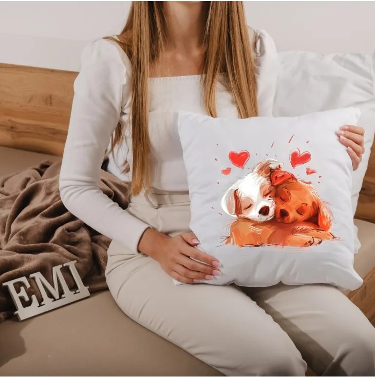 EMI Puppy Love díszpárna 40x40 cm