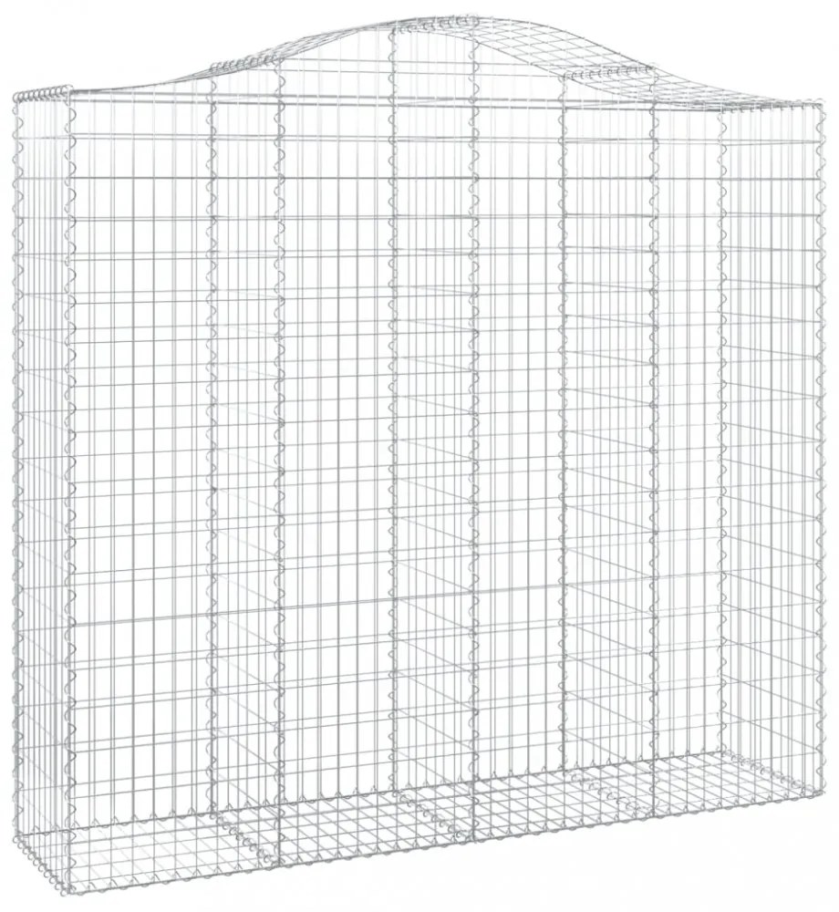 4 db íves horganyzott vas gabion kosár 200x50x180/200 cm