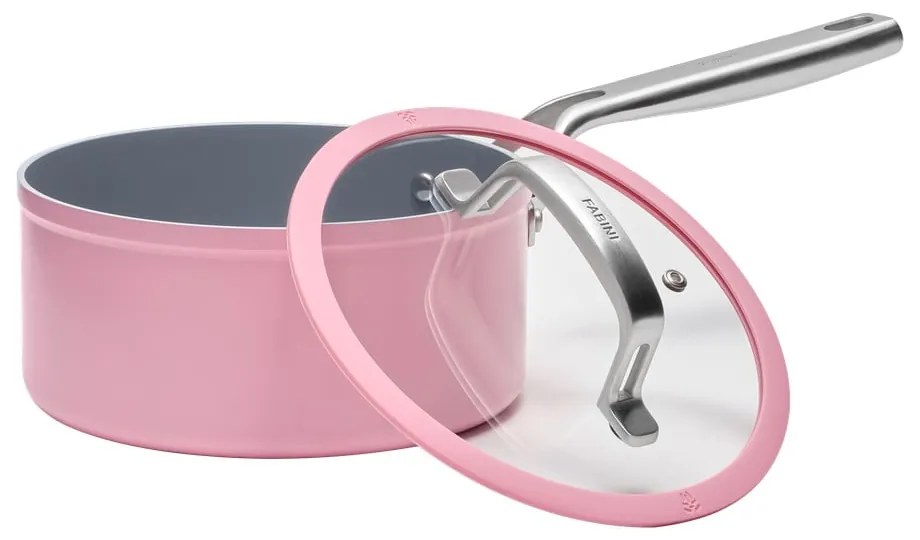 Indukciós tűzhelyhez alkalmas edény fedővel-kerámia felülettel 2,4 l Meda 3.0 – FABINI