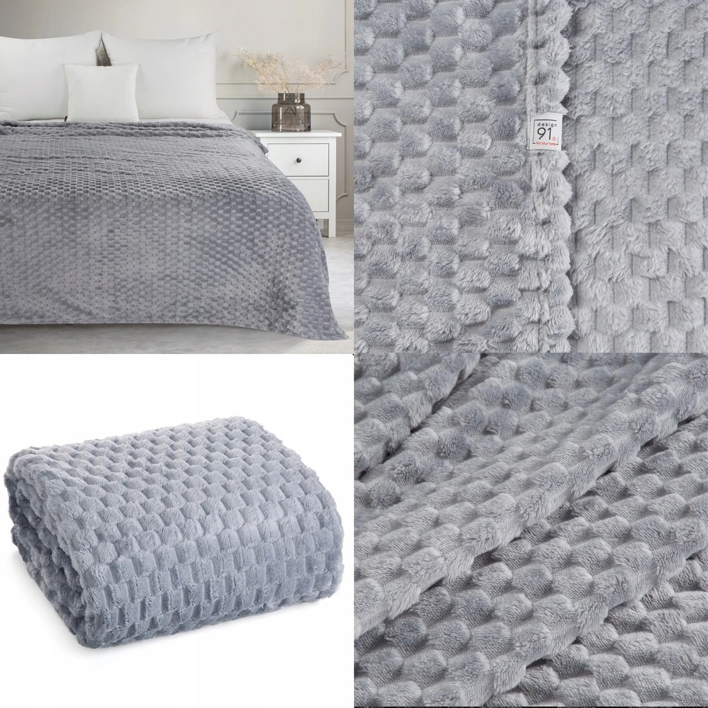 Ágytakaró Takaró Pléd Szőrös Szőrme Vastag Puha Színek Eurofirany 170x210