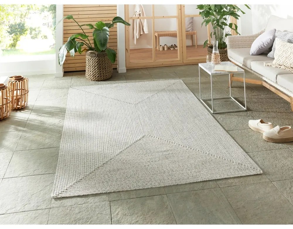 Fehér-bézs kültéri futószőnyeg 200x80 cm - NORTHRUGS