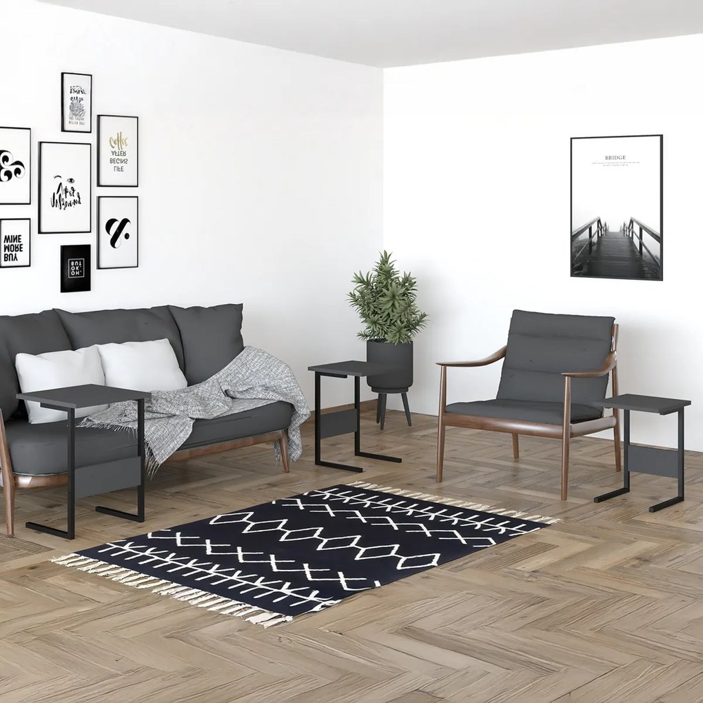 Sali Black kisasztal szett, 3 db
