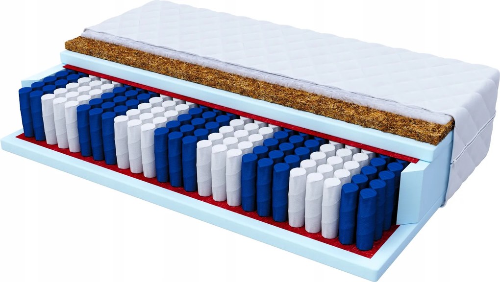 Natural Max matrac 90x200 kókusz zsákrugós H3 H4 24cm Oeko-Tex