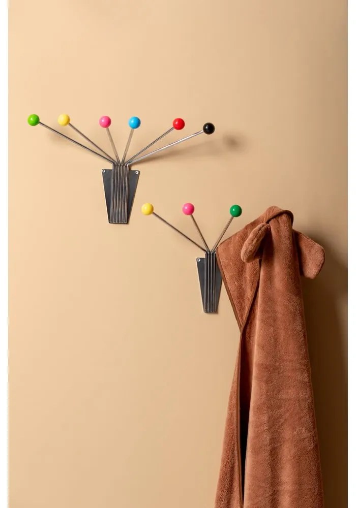 Ezüstszínű fém fali fogas Neptune – PT LIVING