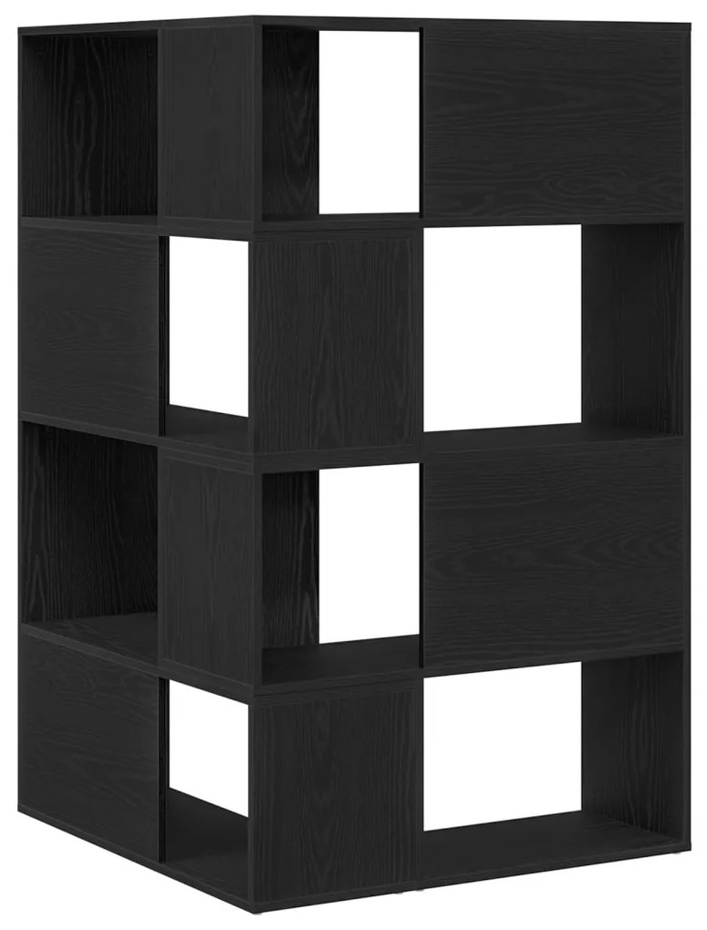 Sarokszekrény Fekete Tölgy 140x30x140 cm Műgyanta