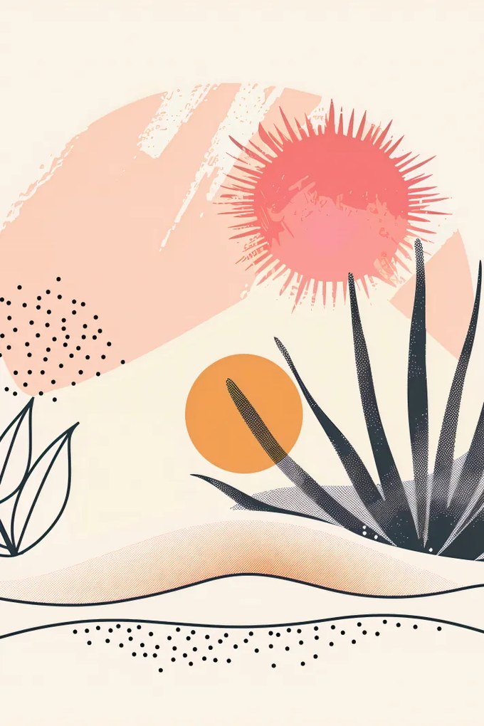 Poszter 40x60cm Trópusi sötét