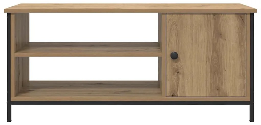 TV szekrény kézműves tölgy 100 x 40 x 45 cm Faanyag