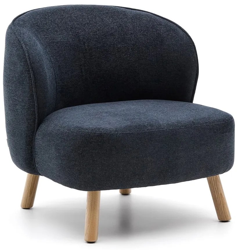 Szürkéskék zsenília fotel Ulit – Kave Home