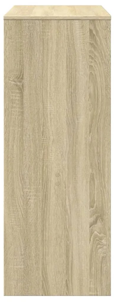 sonoma tölgy szerelt fa bárasztal tárolókkal 90 x 40 x 103,5 cm