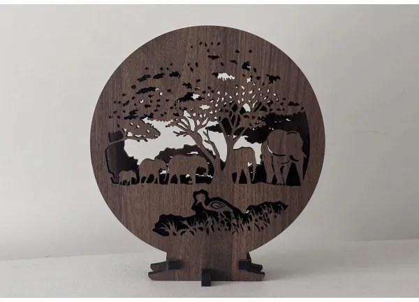 Li-Go 23610/DUB2 - LED dimmelhető asztali dekoráció LED/12W/230V 20x22 cm tölgy