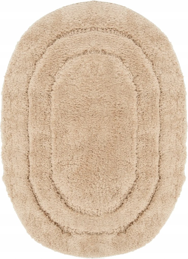 Fürdőszobaszőnyeg Csúszásgátló Puha Bolyhos 40x60cm Ovális Mosható