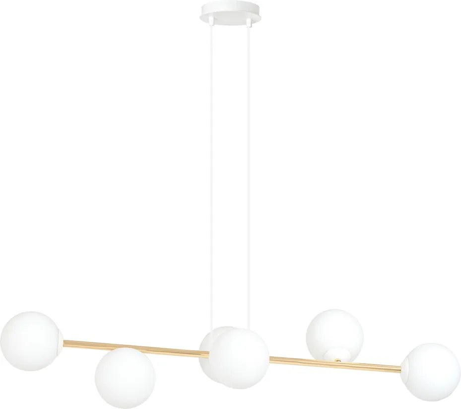 Emibig modern függeszték gravity fehér arany emi1242/6