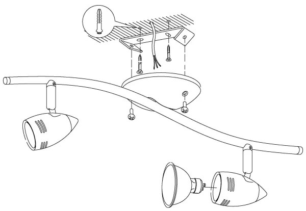 Eglo 92642 - LED Spotlámpa MAGNUM 2xGU10/3W/230V