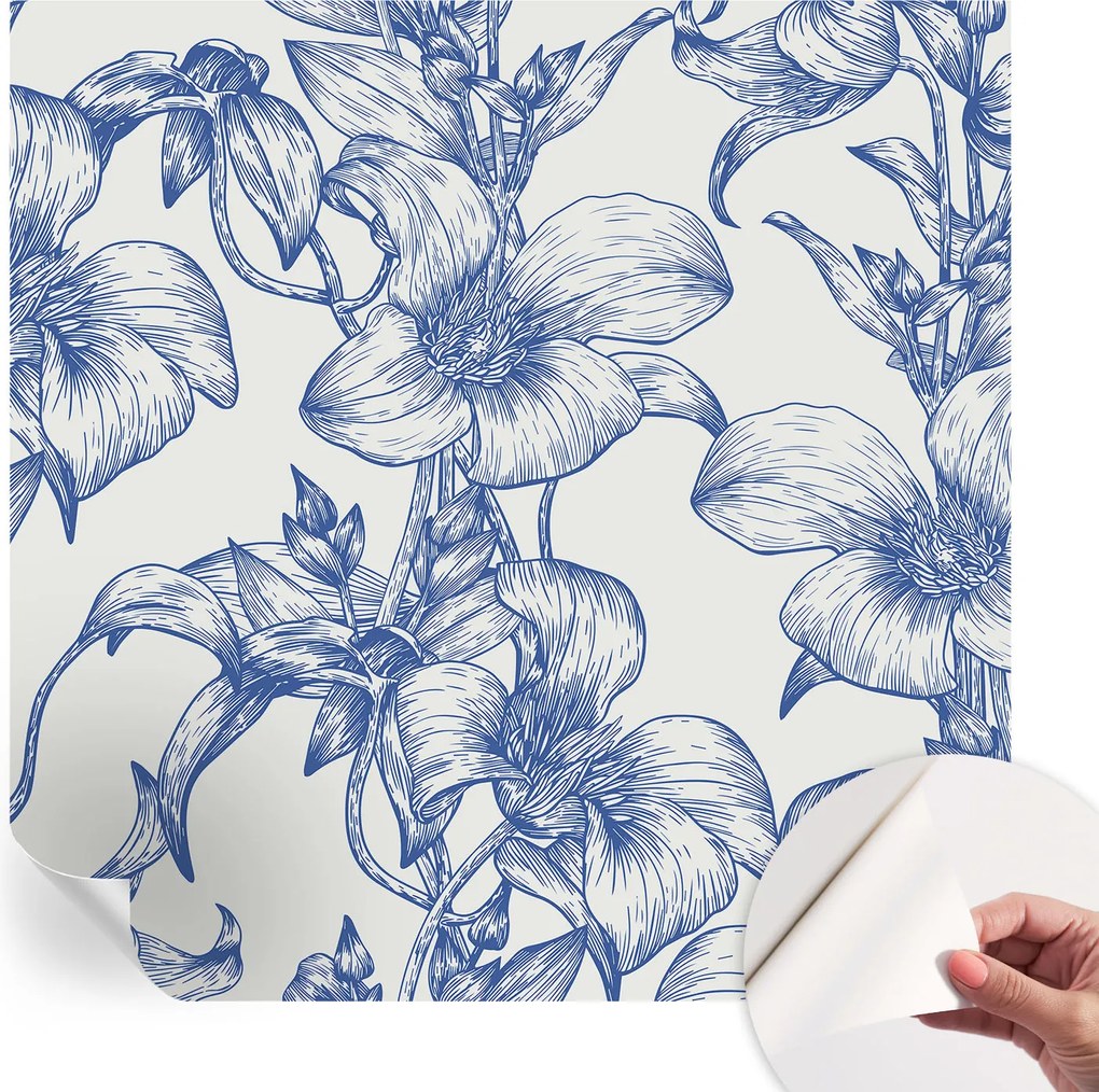 Design fali fotótapéta öntapadós virágos gallyak 250x250 cm