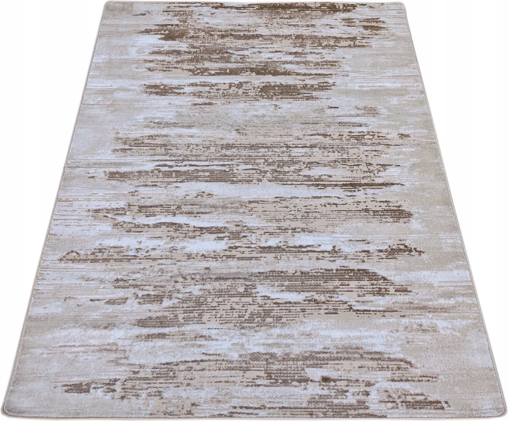 Szőnyeg 120x170 Bézs Barna Modern Hálószoba Nappali Divatos Minőség