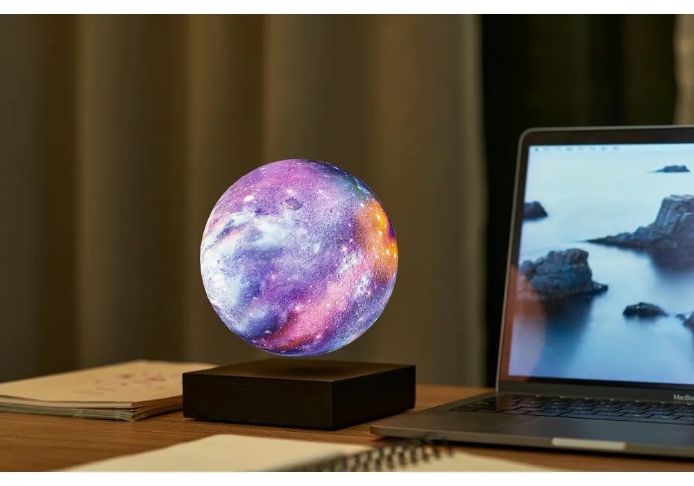 Fekete konnektorhoz csatlakoztatható fénydekoráció ø 12 cm Galaxy – Gingko