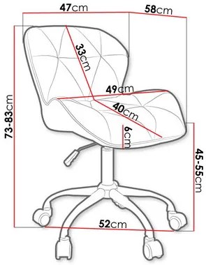 Irodai szék Archie 868 2 (szürke) . 1103626
