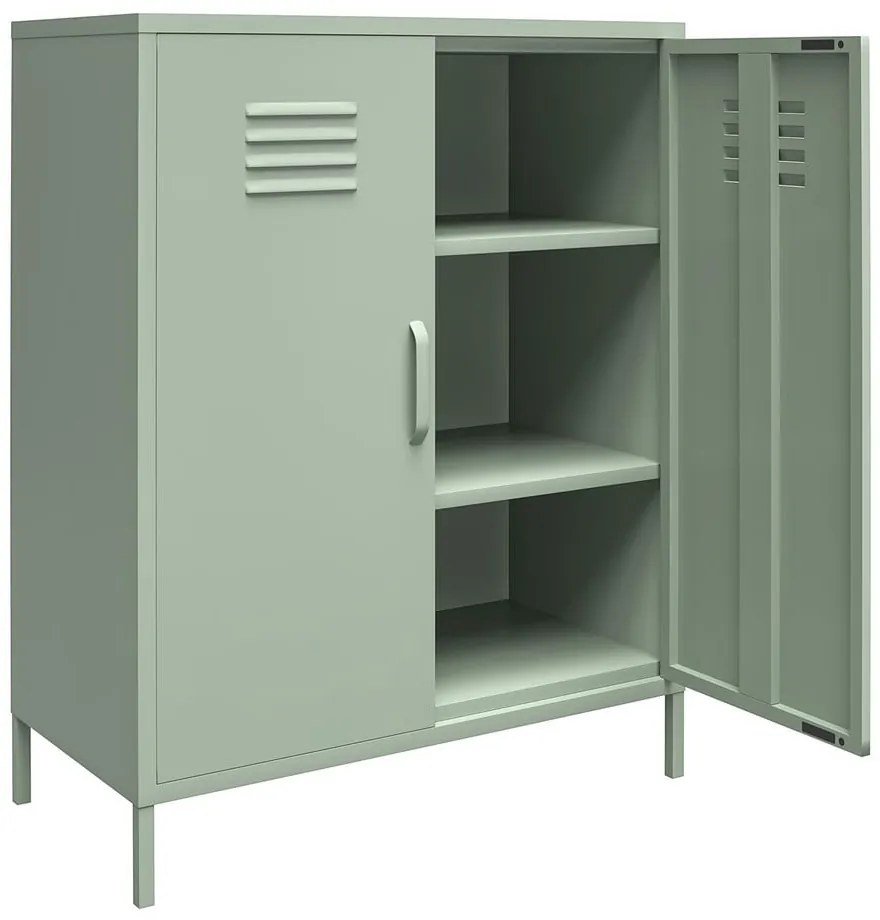 Zöld fém szekrény 40x102x80 cm Mission District – Støraa