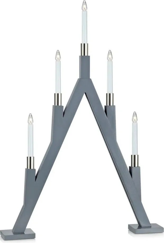 Szürke fénydekoráció karácsonyi mintával Bjurfors – Markslöjd