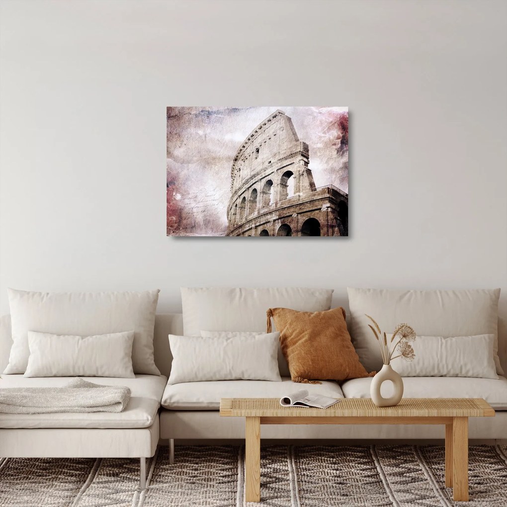 Kép - Colosseum, Róma, Olaszország (üvegen) (70x50 cm)