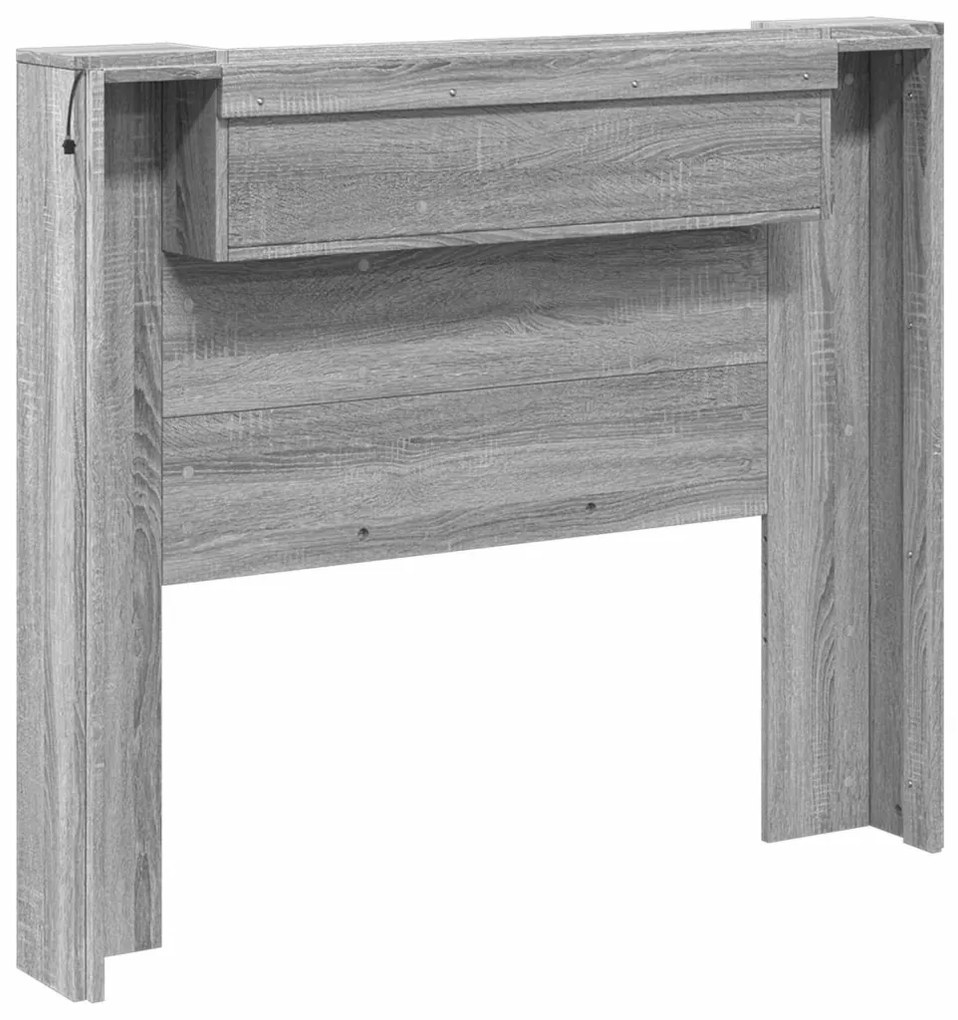 Fejtámla polcokkal Szürke Sonoma 120 x 16,5 x 103,5 cm Faanyag