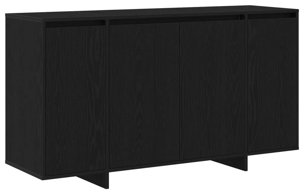 Fekete Tölgy Oldalszekrény Fekete tölgy Fa furnér 135 x 41 x 75 cm