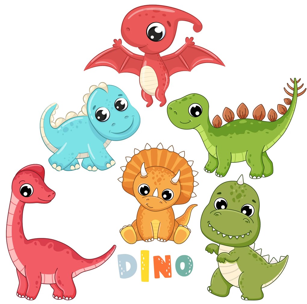 PIPPER. Textil falmatrica " Baba dinoszauruszok"