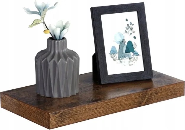 Polc Mdf 40 x 20 cm barna árnyalatok Loft falra akasztható polc