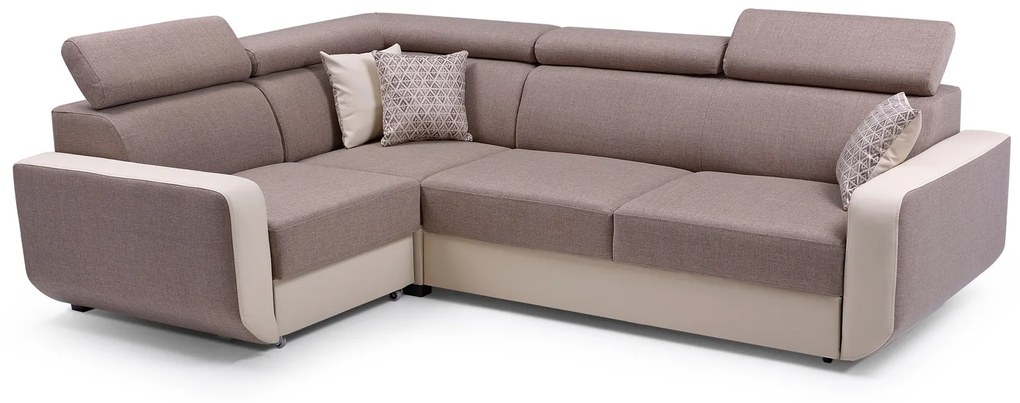 Sarokkanapé Elden (barna + bézs) (B). 630080