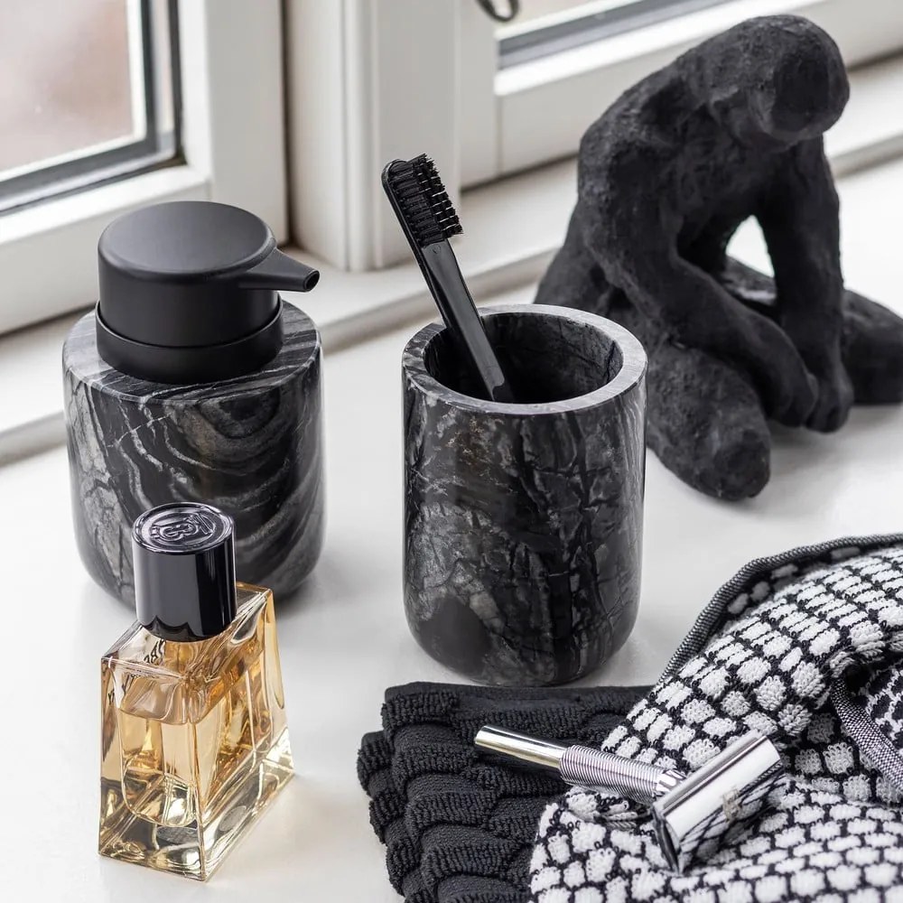Fekete márvány szappanadagoló 0.2 l Marble – Mette Ditmer Denmark