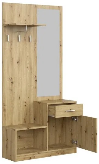 Pergo előszoba bútor kézműves tölgy