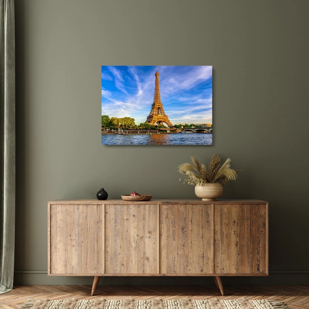 Kép - Eiffel-torony (üvegen) (70x50 cm)