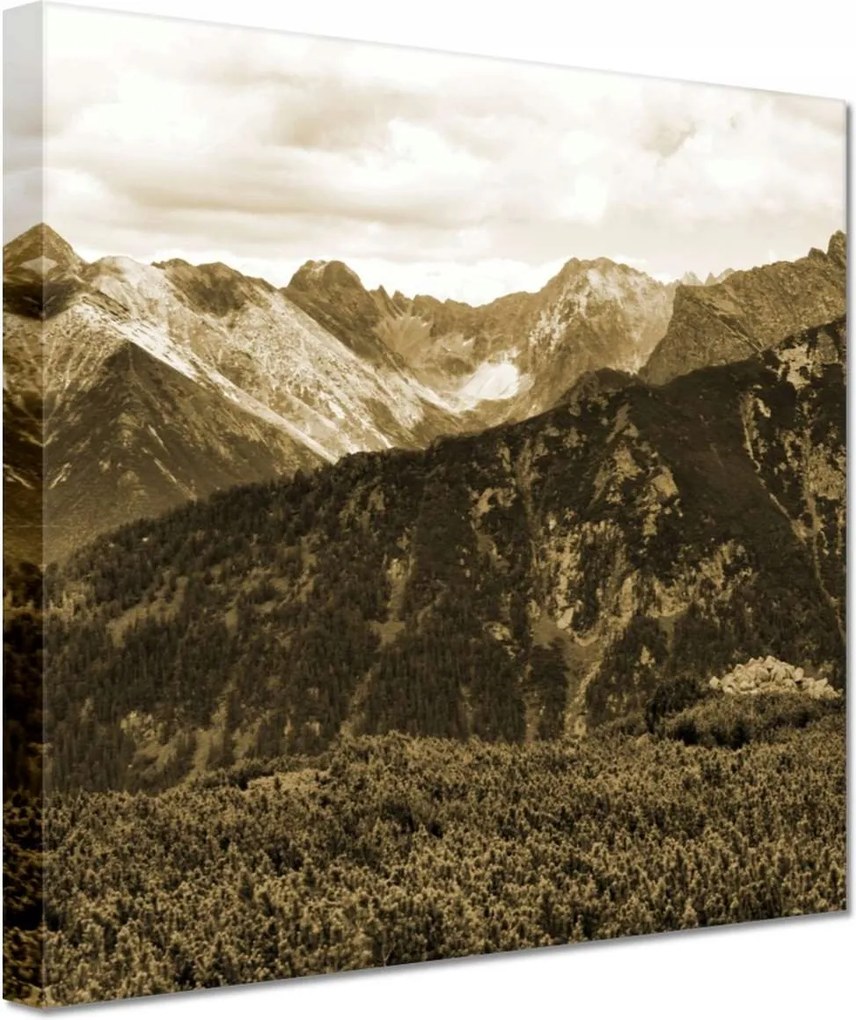 Vászonkép 60x60 Tátra Lengyel hegyek Kilátás