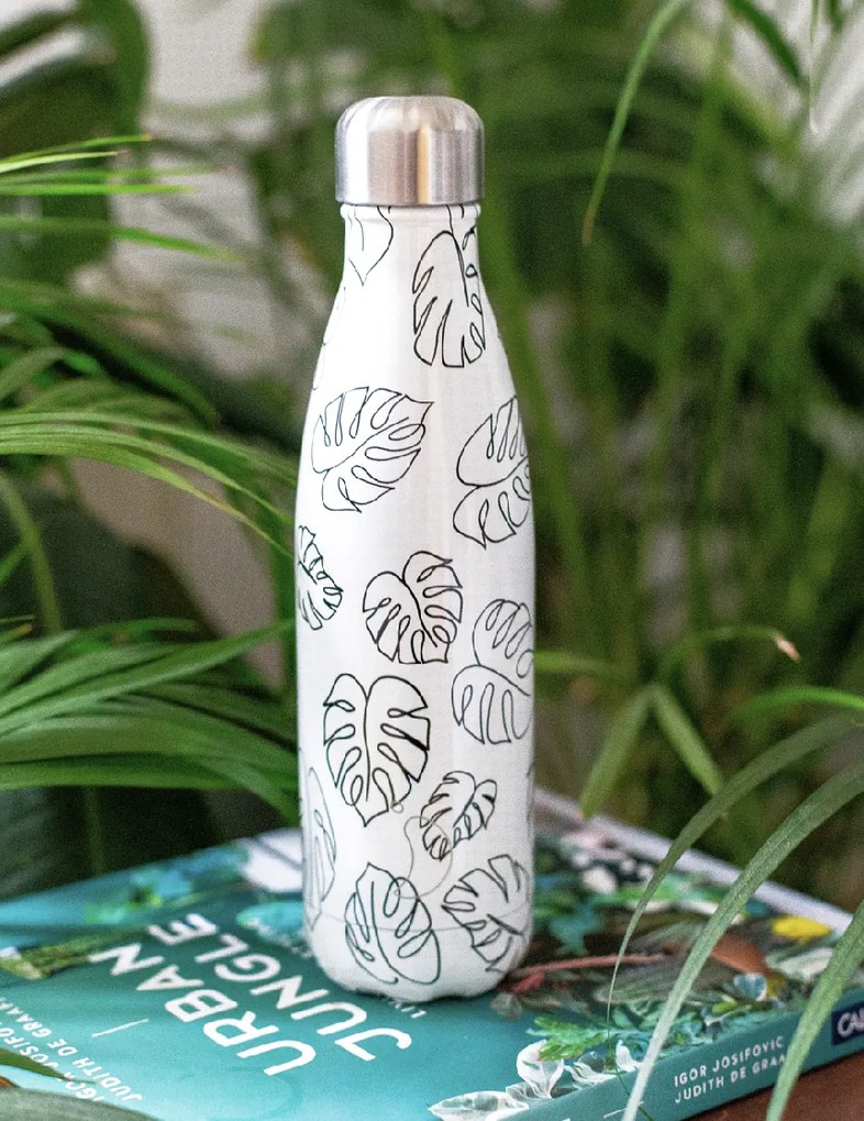 Termosz palack Chilly's Bottles - Line Art Leaves 500ml, Eredeti kiadás