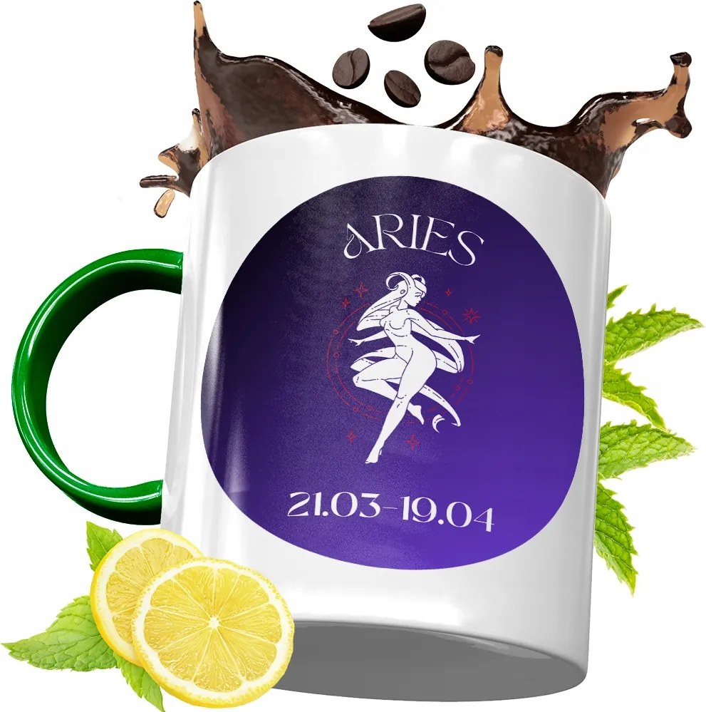 Bögre Zöld Csillagjegyek Horoszkóp Ajándék fényképes nyomtatással