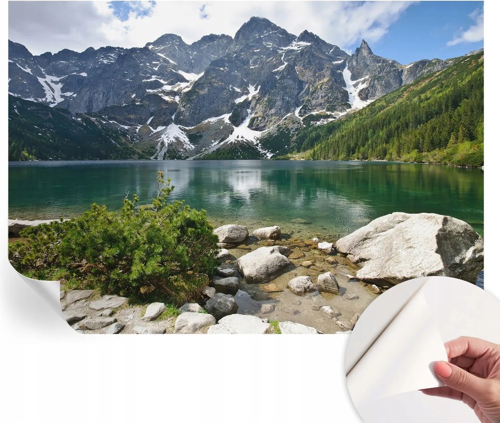 Dekoratív Öntapadós Tapéta Divatos Minták Hegyi tó 312x219 cm